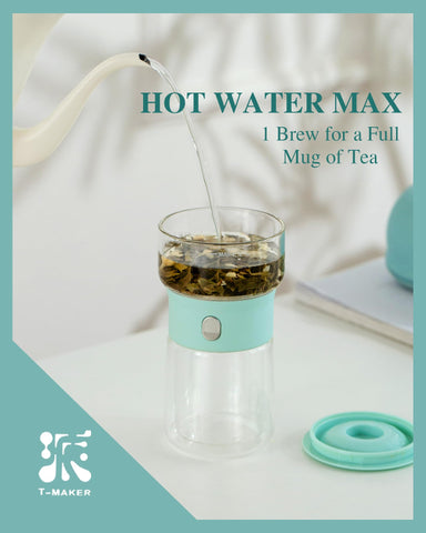Estuche azul portátil ZENS para llevar el kit de té con estilo