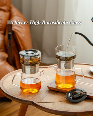 Infusor de té en acero inoxidable 316, filtración de alta calidad.