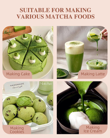 Kit completo ZENS Matcha con seis accesorios esenciales.