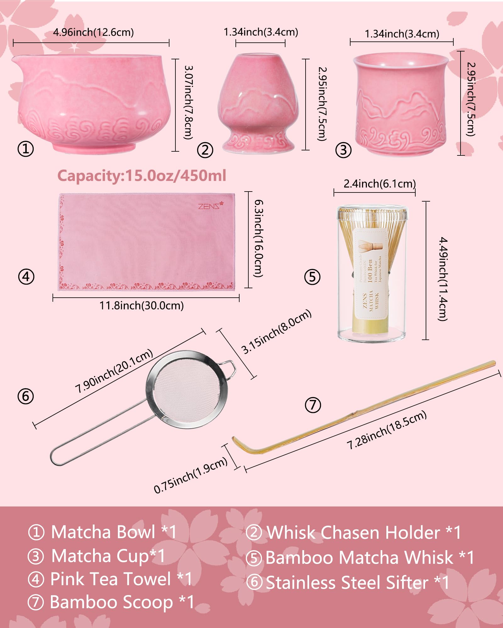 ZENS empaque regalo elegante para amantes del matcha