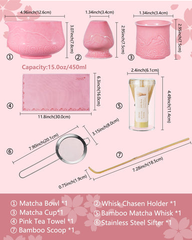 ZENS empaque regalo elegante para amantes del matcha