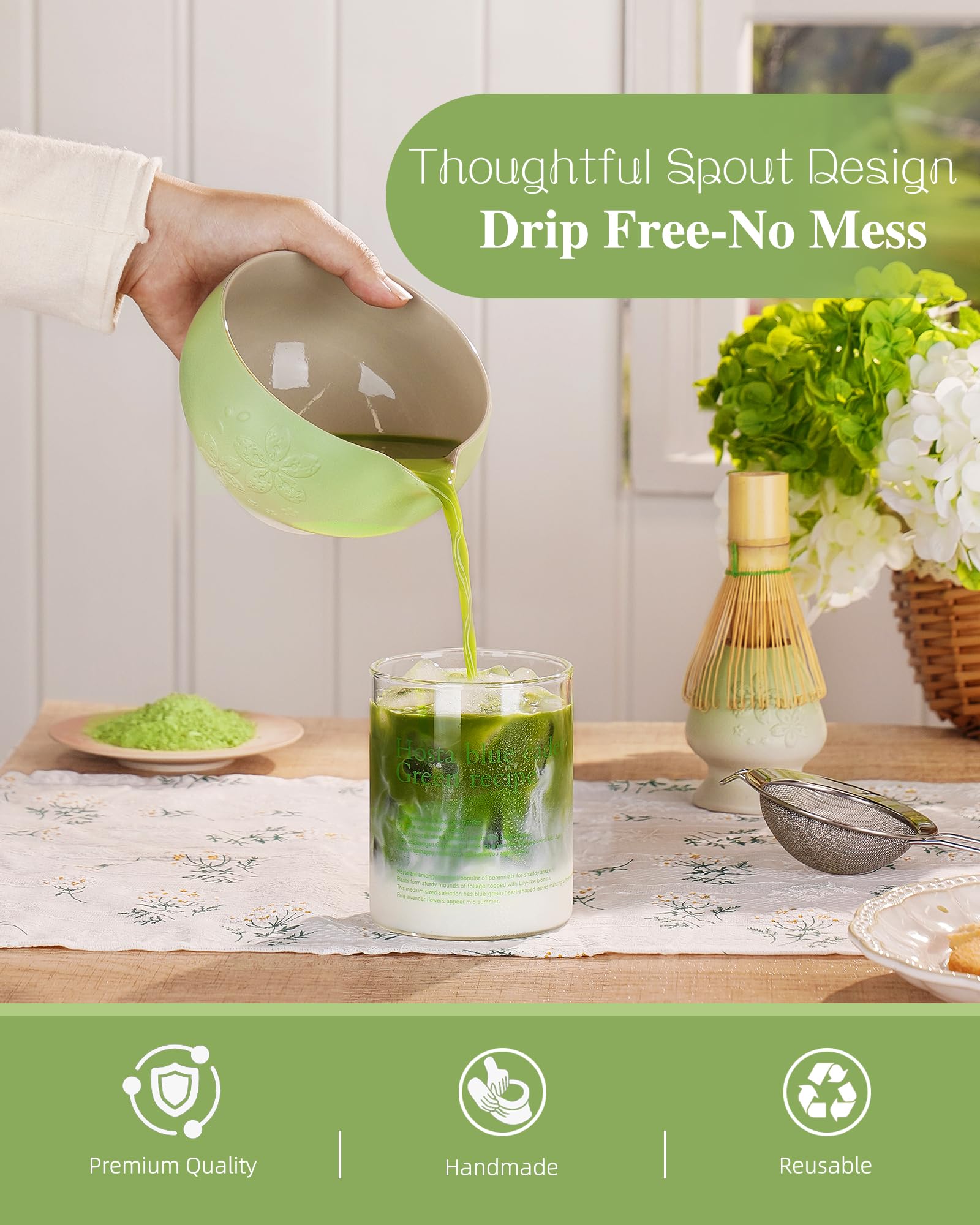 Soporte para batidor de matcha ZENS para secado y orden