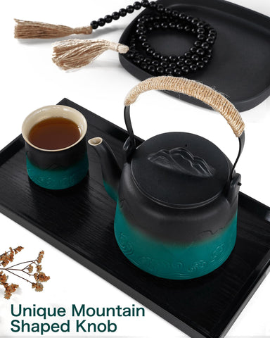Tazas ZENS a juego para un servicio completo de té.