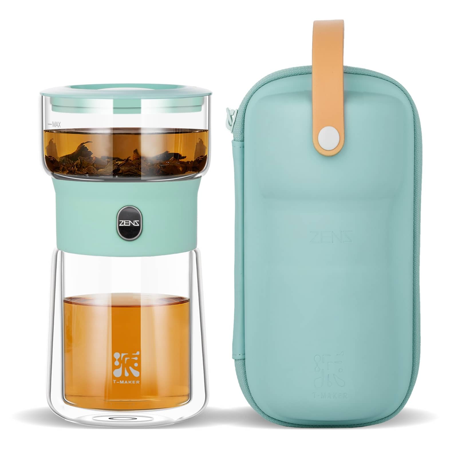 ZENS infusor con toque único para té Gongfu rápido y limpio