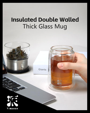 ZENS tetero vidrio borosilicato resistente al calor: claridad del té sin manchas