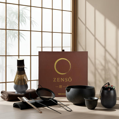 ZENSO batidor morado de bambú: espumado suave para matcha