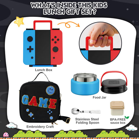 Zenvory lonchera infantil con bolsa aislada, ideal para comidas escolares