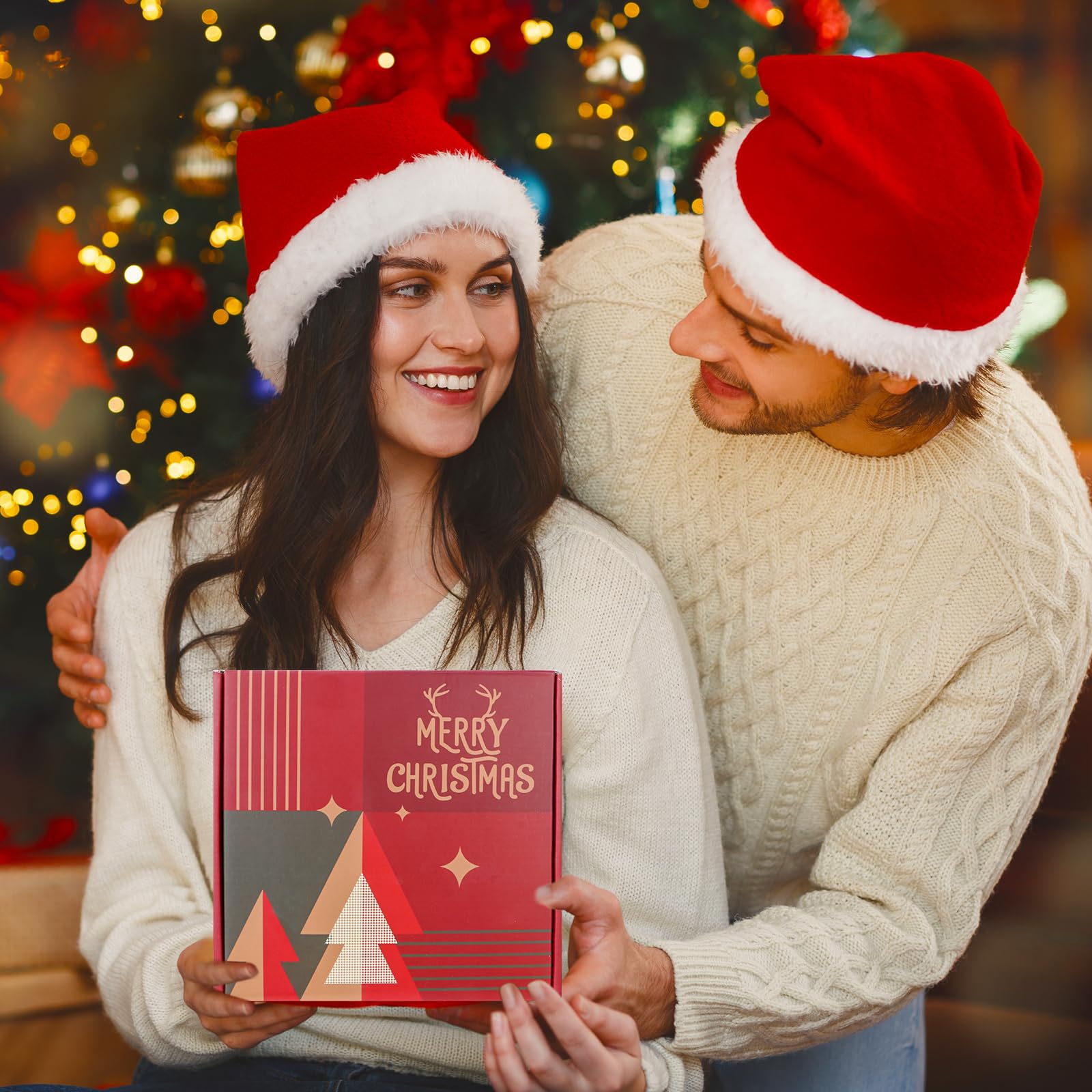 Calcetines navideños ZEOSHOW, cómodos y festivos para usar en casa.