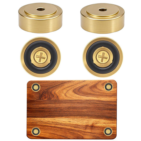 Patas de bronce Zepkouel, 1 pulgada, con base antideslizante para tablas de cortar.