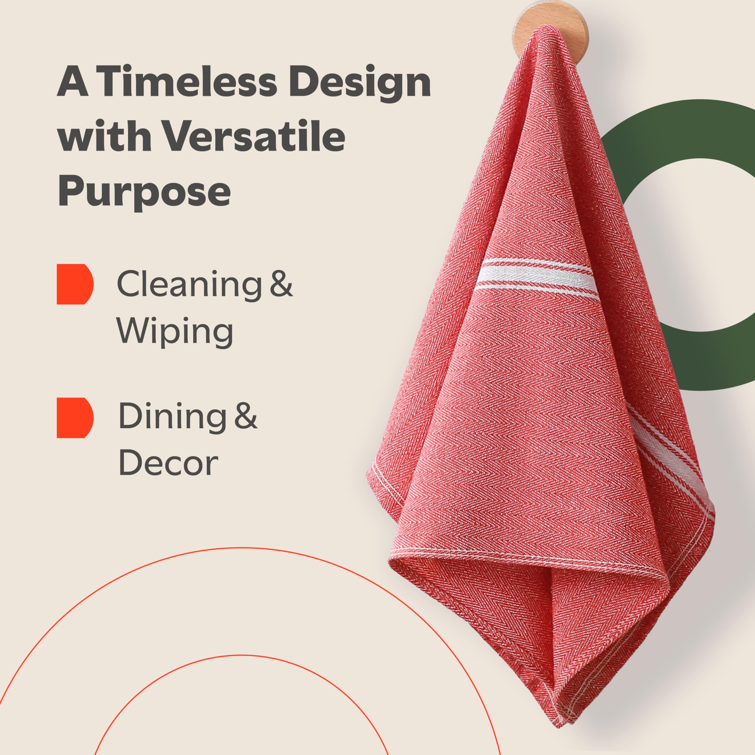 Zeppoli Clásico diseño rojo base para cocina elegante