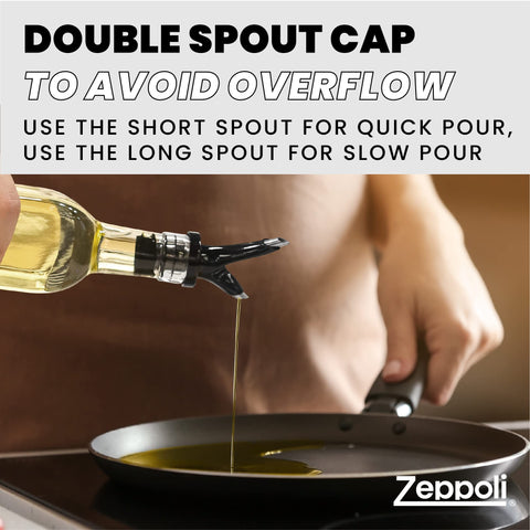 Zeppoli tapas sin derrames con sello libre de BPA para evitar manchas