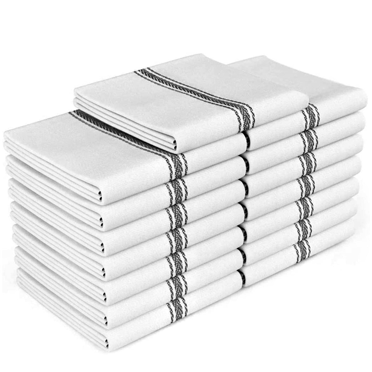 Zeppoli toallas de cocina clásicas 14x25, paquete de 15, ideal para secar platos