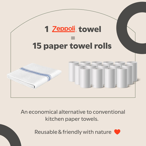 Set de toallas Zeppoli para casa o restaurante, multiusos y confiables.