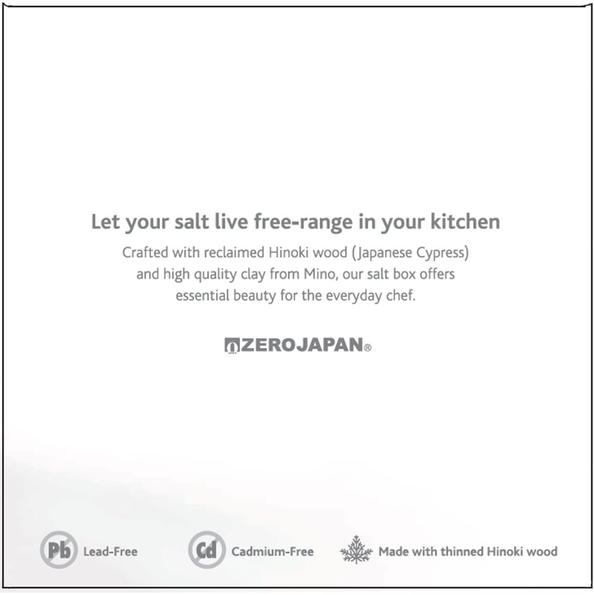 Capacidad de hasta 2 tazas de sal en Zero Japan Bee House.