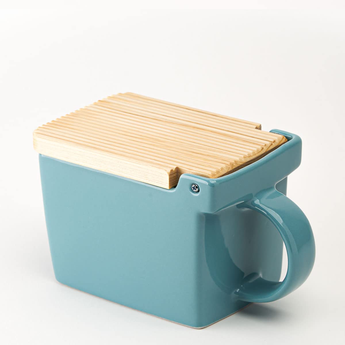 Zero Japan Bee House color Azul Hielo, contenedor elegante para especias y sal