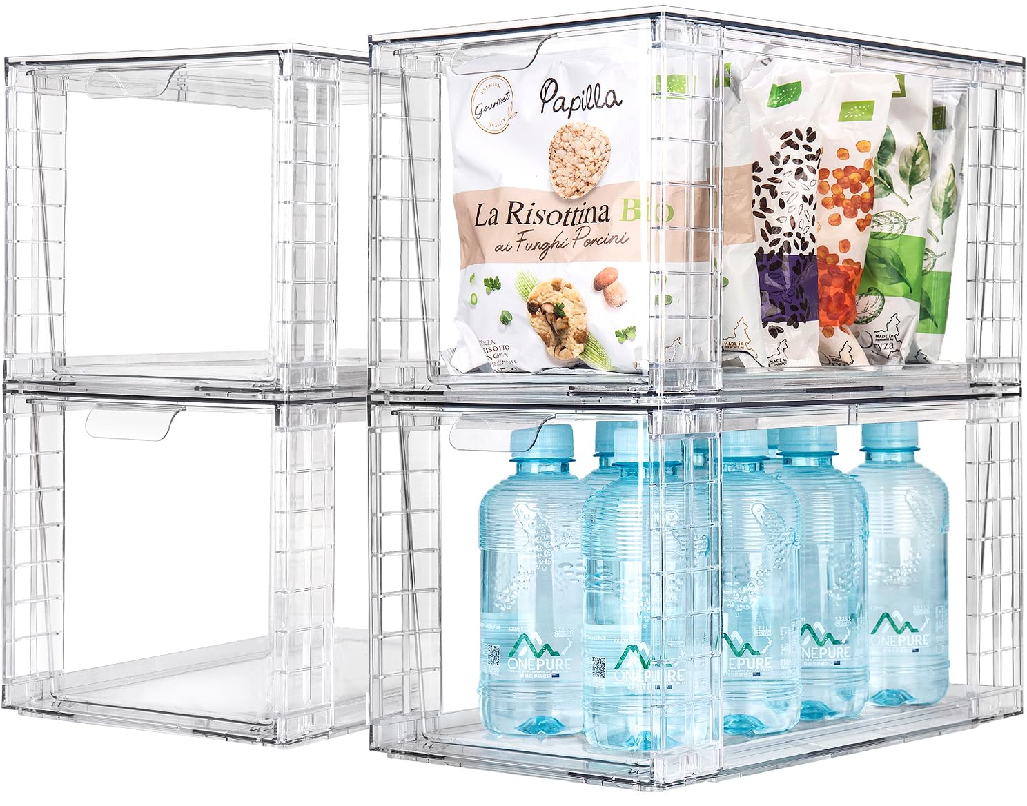 Zero Zoo cajones apilables XL en cocina, fáciles de ver y acceder