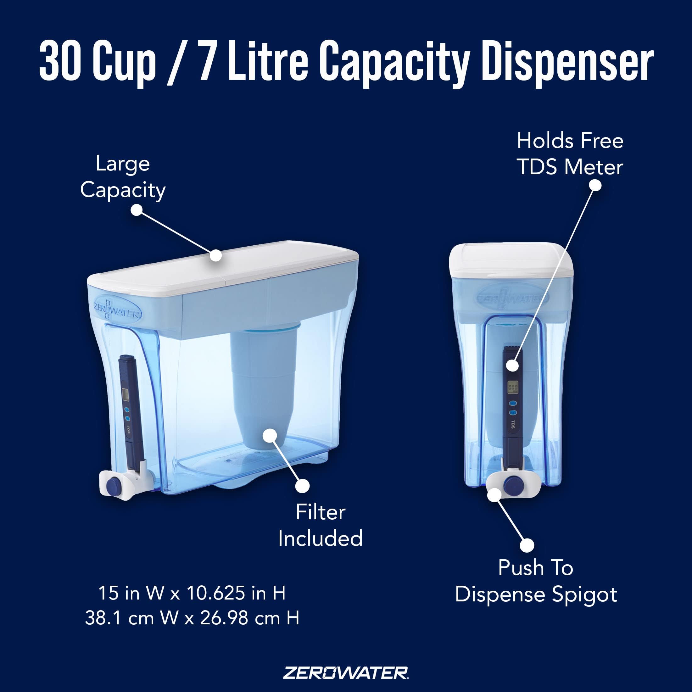 Sistema de filtración de 5 etapas de ZeroWater para agua más limpia