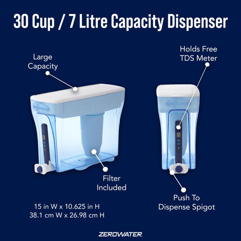 Sistema de filtración de 5 etapas de ZeroWater para agua más limpia