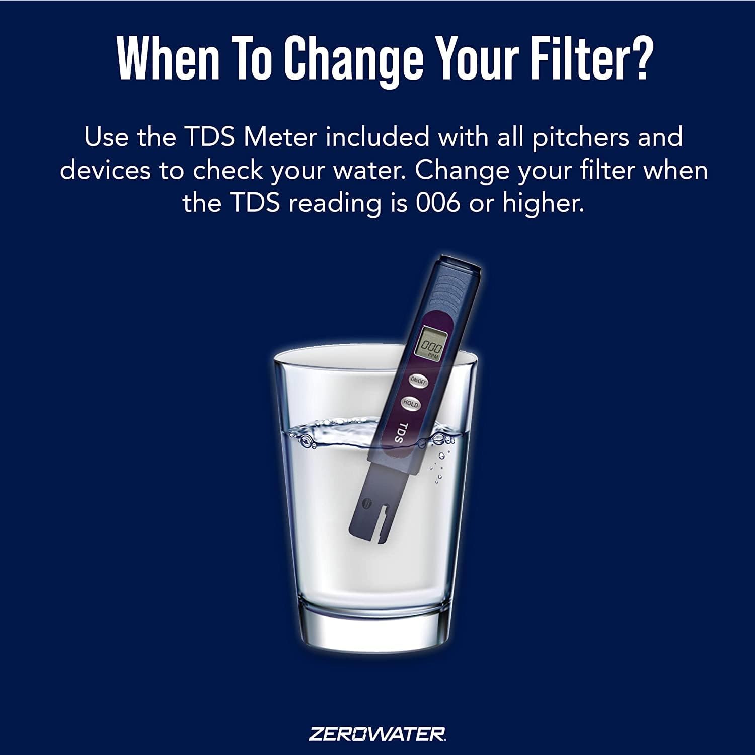 Vertedor ergonómico de ZeroWater para verter sin goteos
