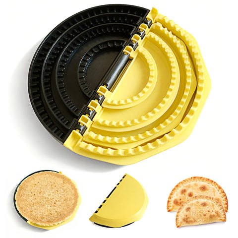 Prensa ZestKiidek 4 en 1 para tortillas de 4 pulgadas, sellado rápido.
