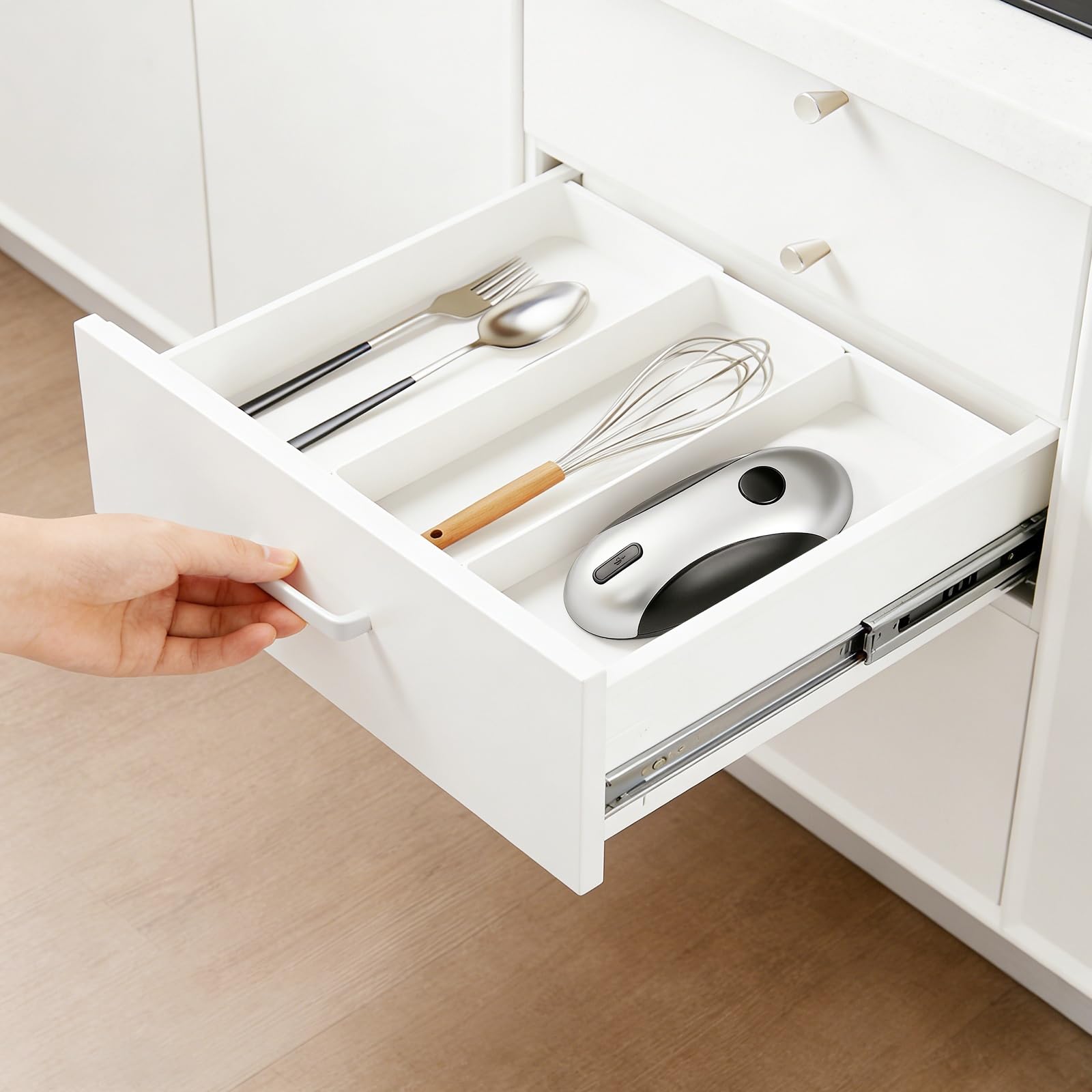 ZEUSORA abre-latas electricos cabezal desmontable facilita limpieza y mantenimiento.