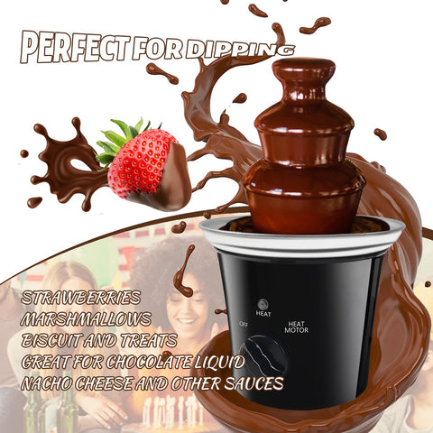 ZEVELOO Mini Fondo de Chocolate acero inoxidable, duradero y fácil de limpiar