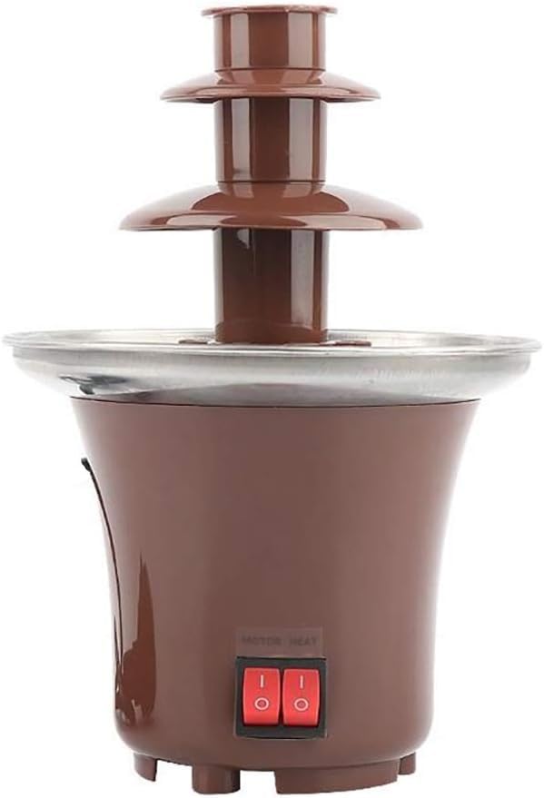 ZEVELOO Mini fuente de chocolate para fiestas, fondue elegante para reuniones.