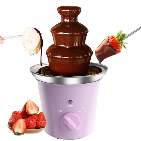 ZEVELOO MINI: torre morada de chocolate, ideal para fiestas