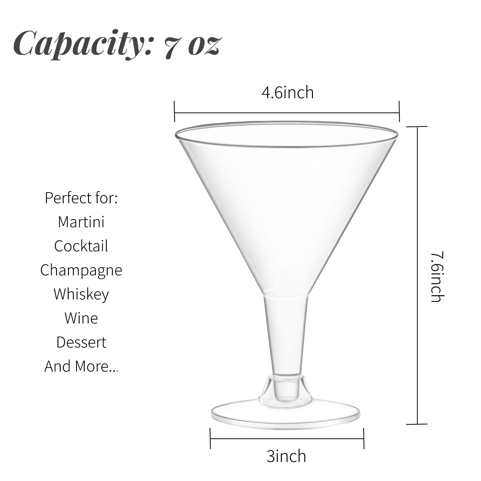 Copa martini Zezzxu, diseño elegante para fiestas