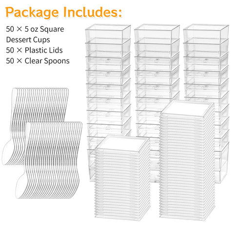 Copas postres Zezzxu con tapa protectora para conservar frescura y sabor.