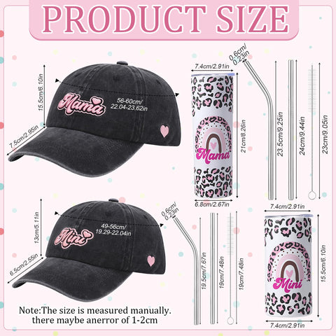 Gorra Zhamate bordada mamá, estilo coordinado para familia