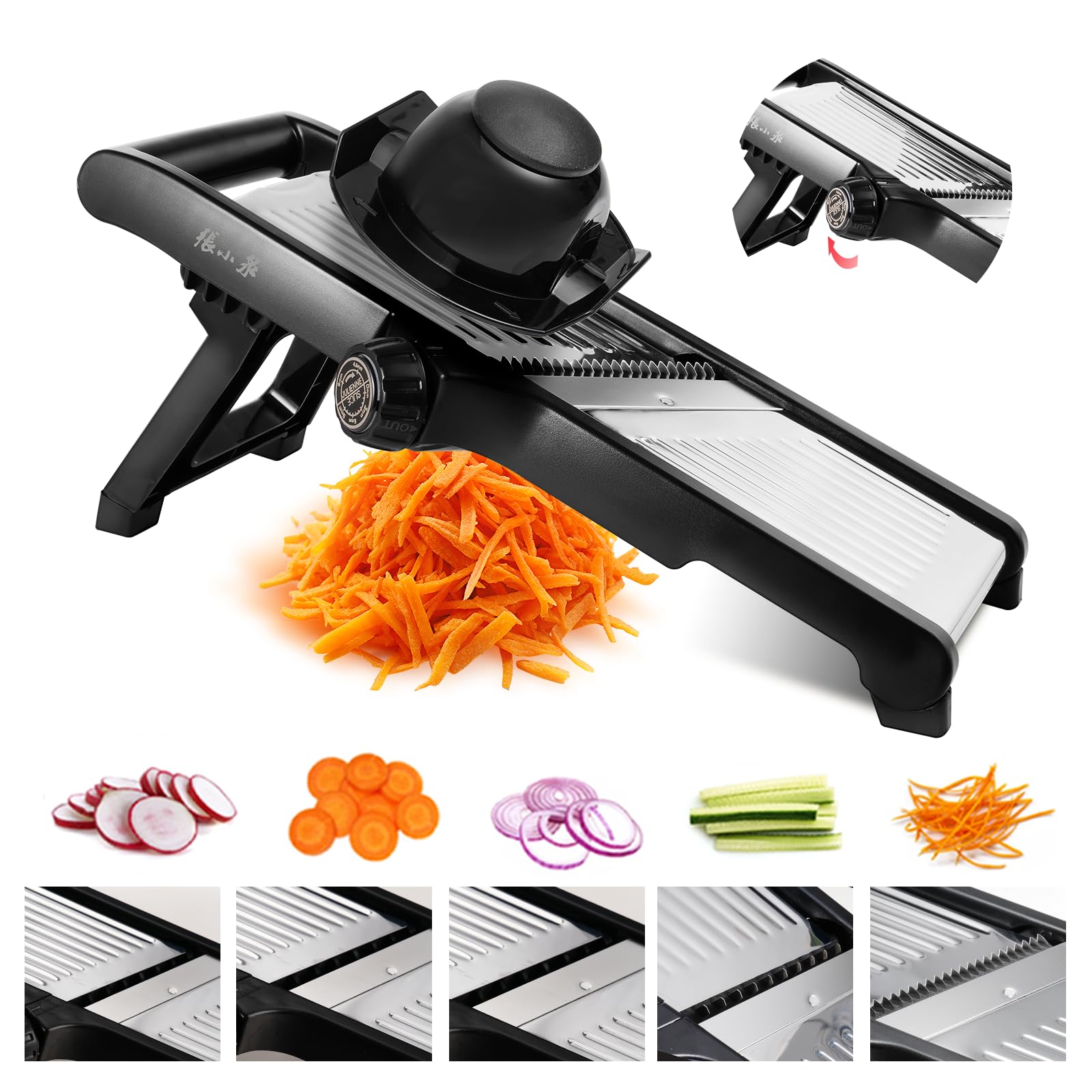 ZHANG XIAO QUAN mandolina ajustable para cortar en rodajas finas de verduras.