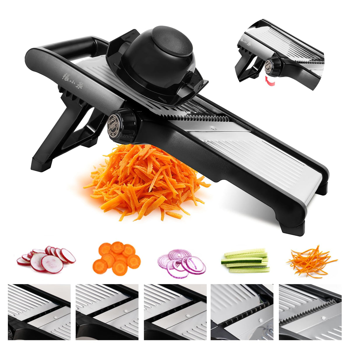ZHANG XIAO QUAN mandolina ajustable para cortar en rodajas finas de verduras.