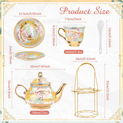 Zhehao juego de 6 tazas de 160 ml para té diario.