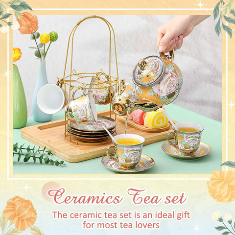 Zhehao platillos coordinados para completar la experiencia de té.
