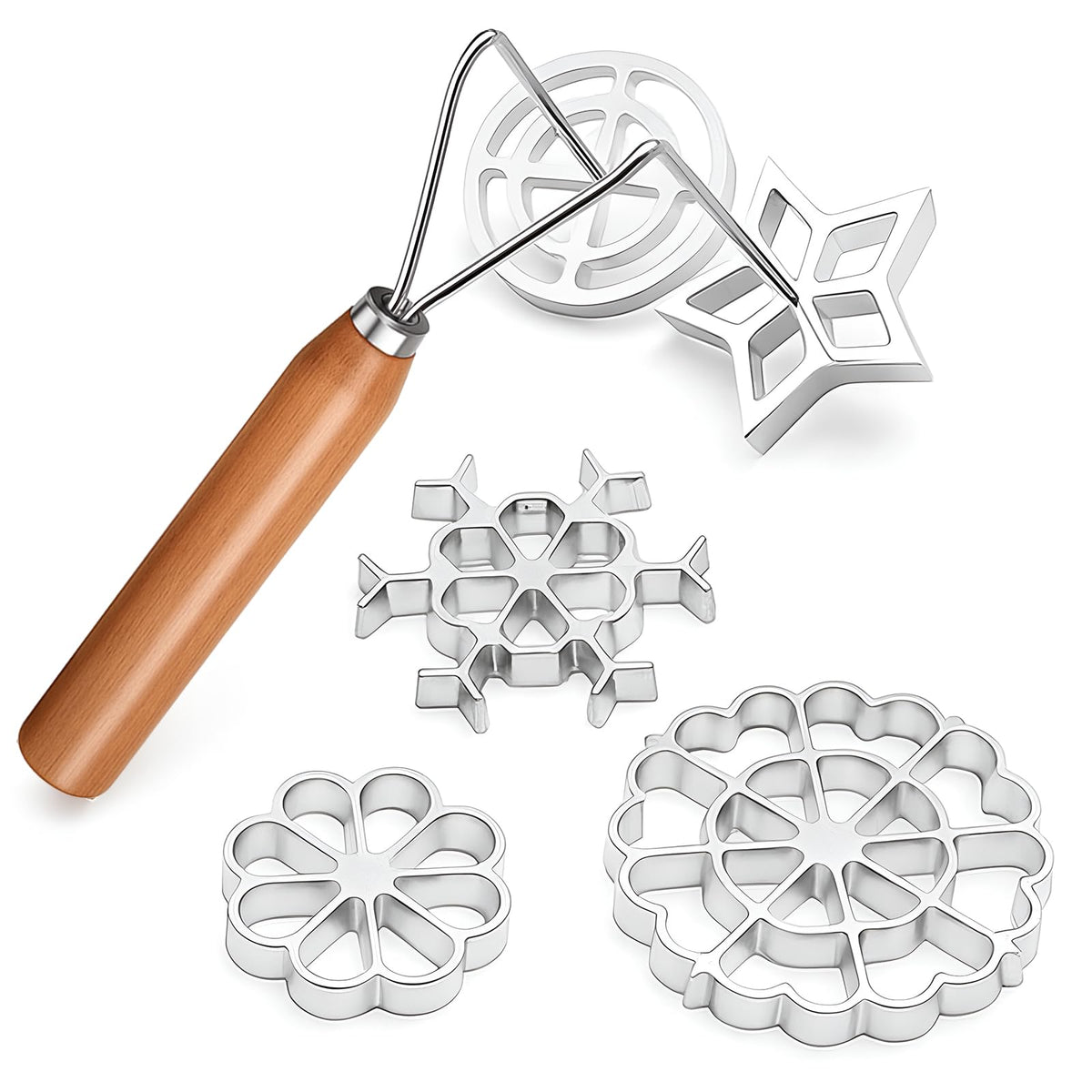 Rossete Zhehao con forma estrella para galletas crujientes