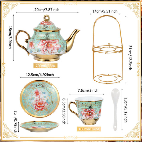 Zhehao tazas de porcelana con diseño para té diario