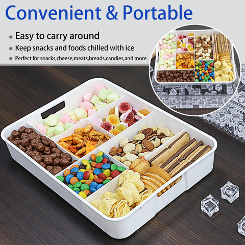 zhinenie Snackle Box con hielo: compartimento inferior para enfriar durante horas