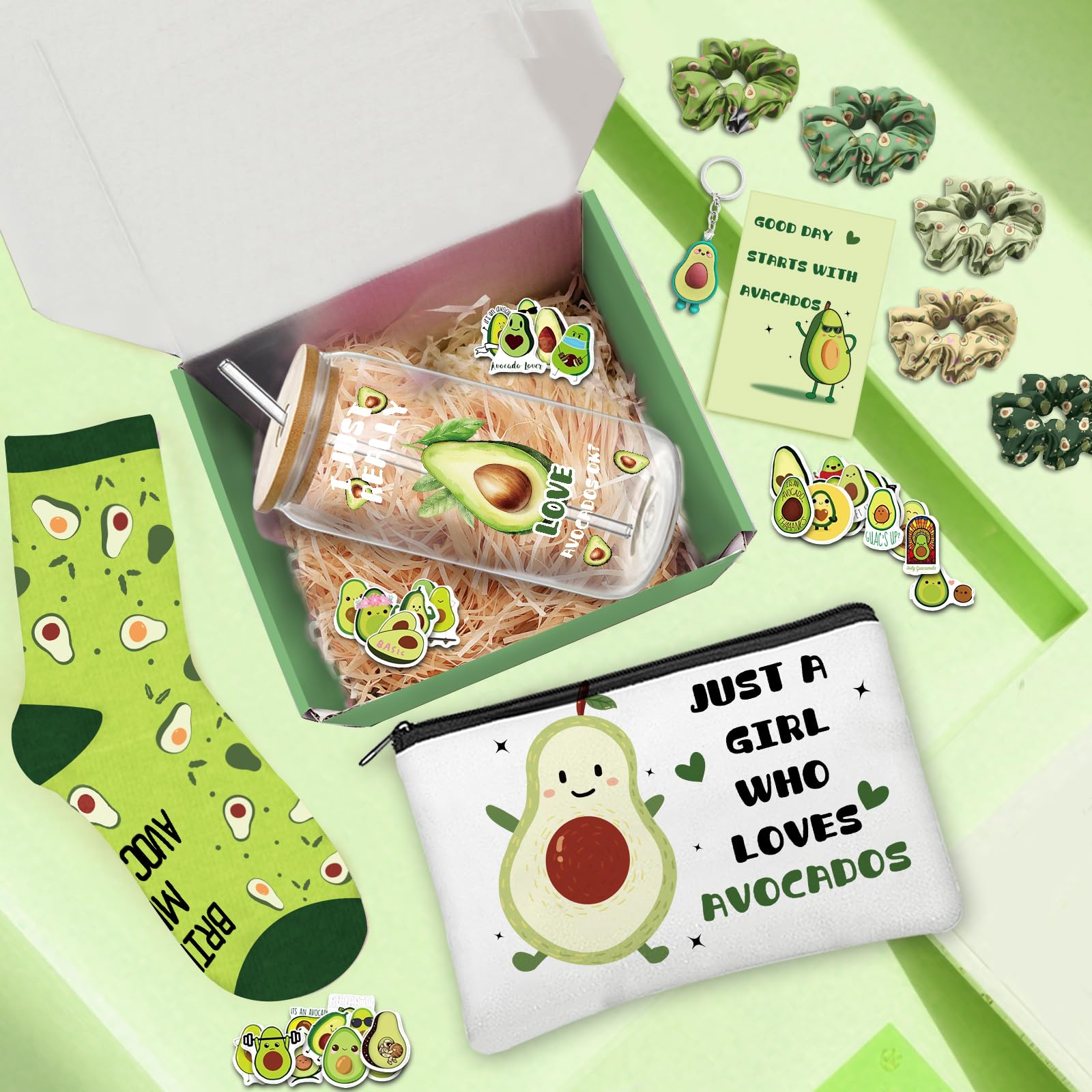 Calcetines con diseño de aguacate Zhirlyn, confort diario y estilo