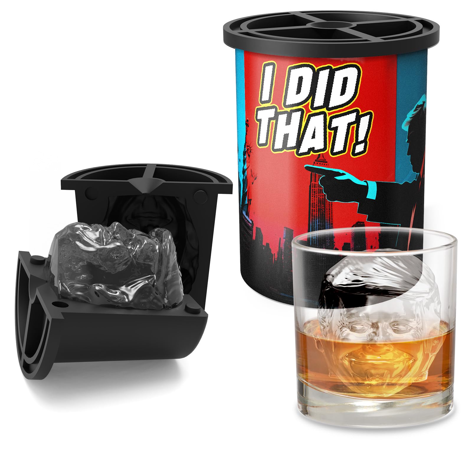 ZHITOP Molde de hielo transparente para whisky, ideal para bebidas puras.