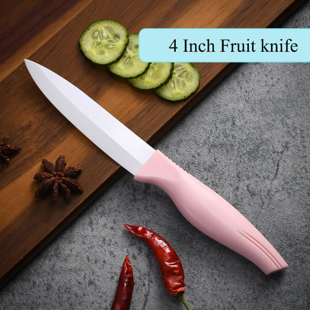 Cuchillo cerámico Zhiyun logra corte preciso en frutas y verduras