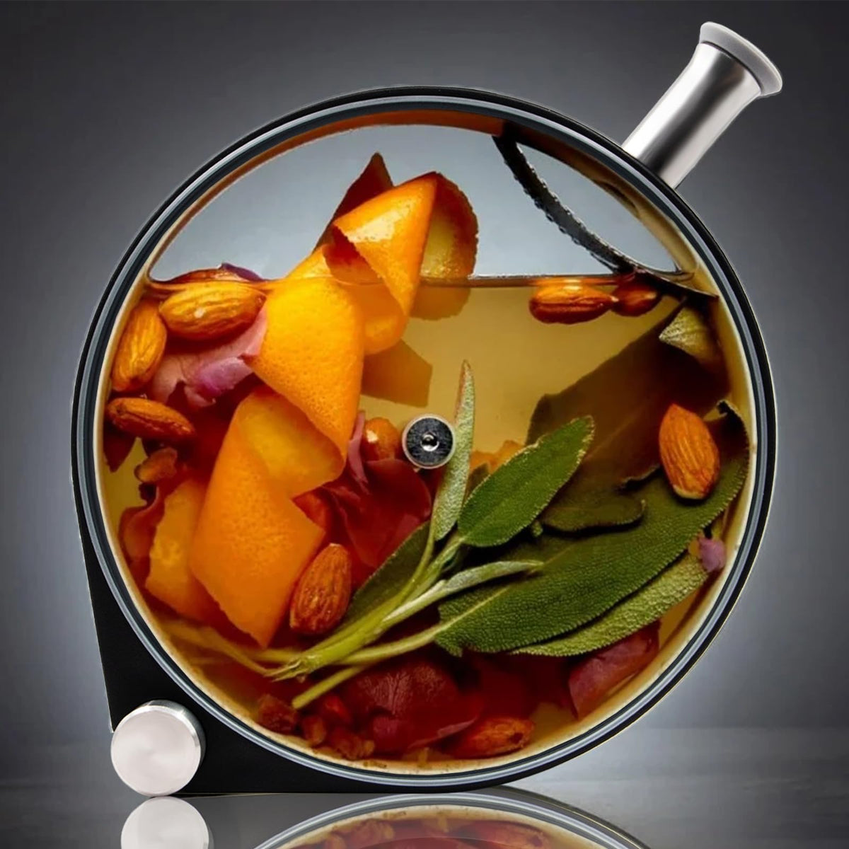 Infusor Zhontin Porthole en cocteles para un sabor intenso y presentación llamativa.