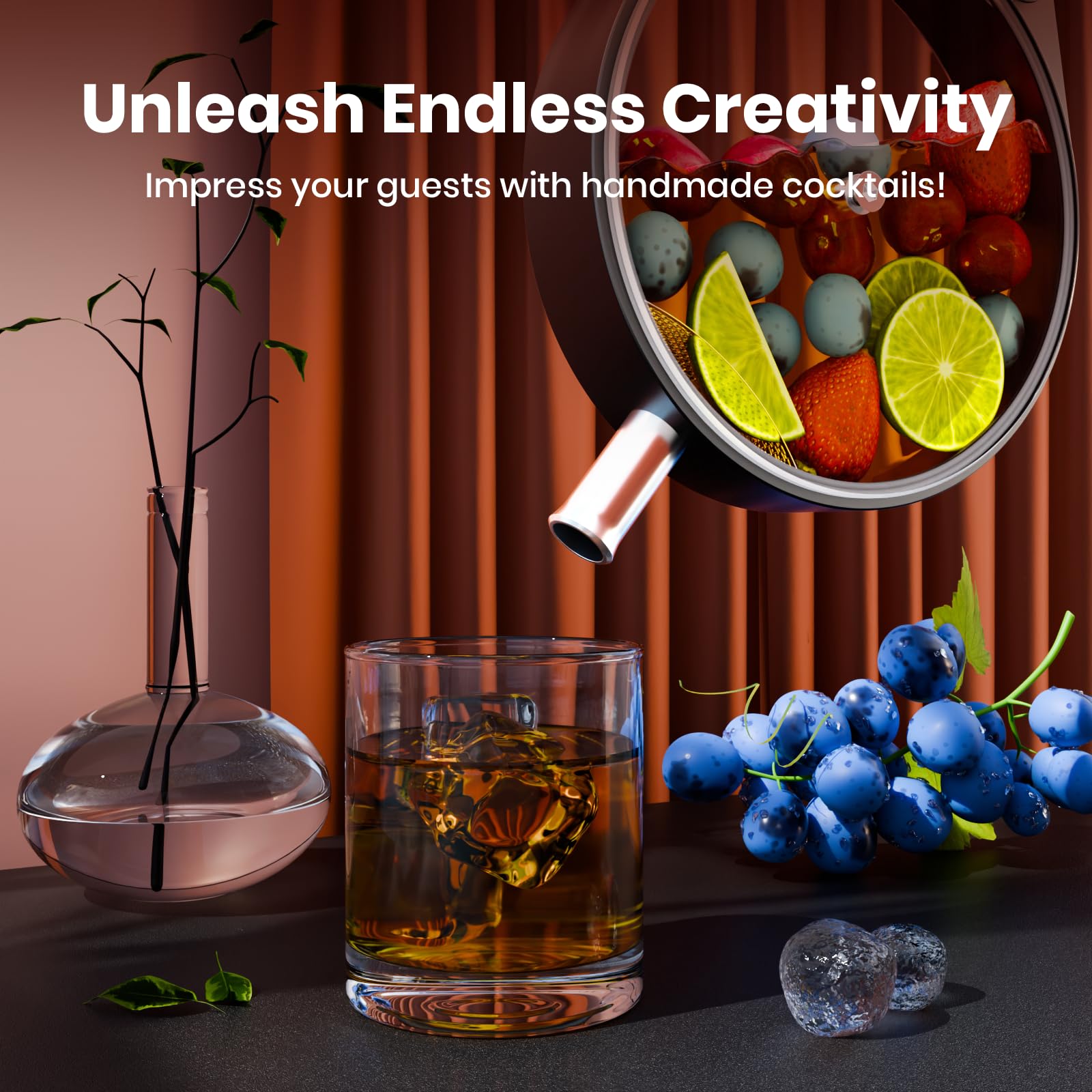 Zhontin Porthole infusor con hierbas y especias para infusión aromática.