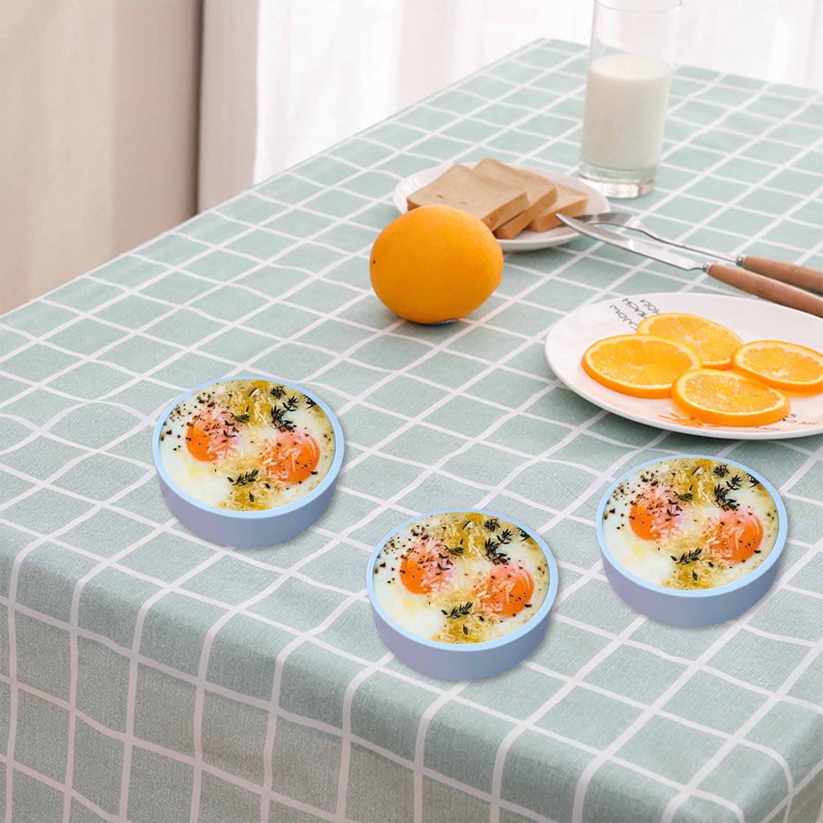 ZHYEEDAA moldes para cocinar huevos y facilitar la organización de comidas