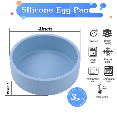 ZHYEEDAA moldes de silicona para huevos, compatibles con microondas y horno