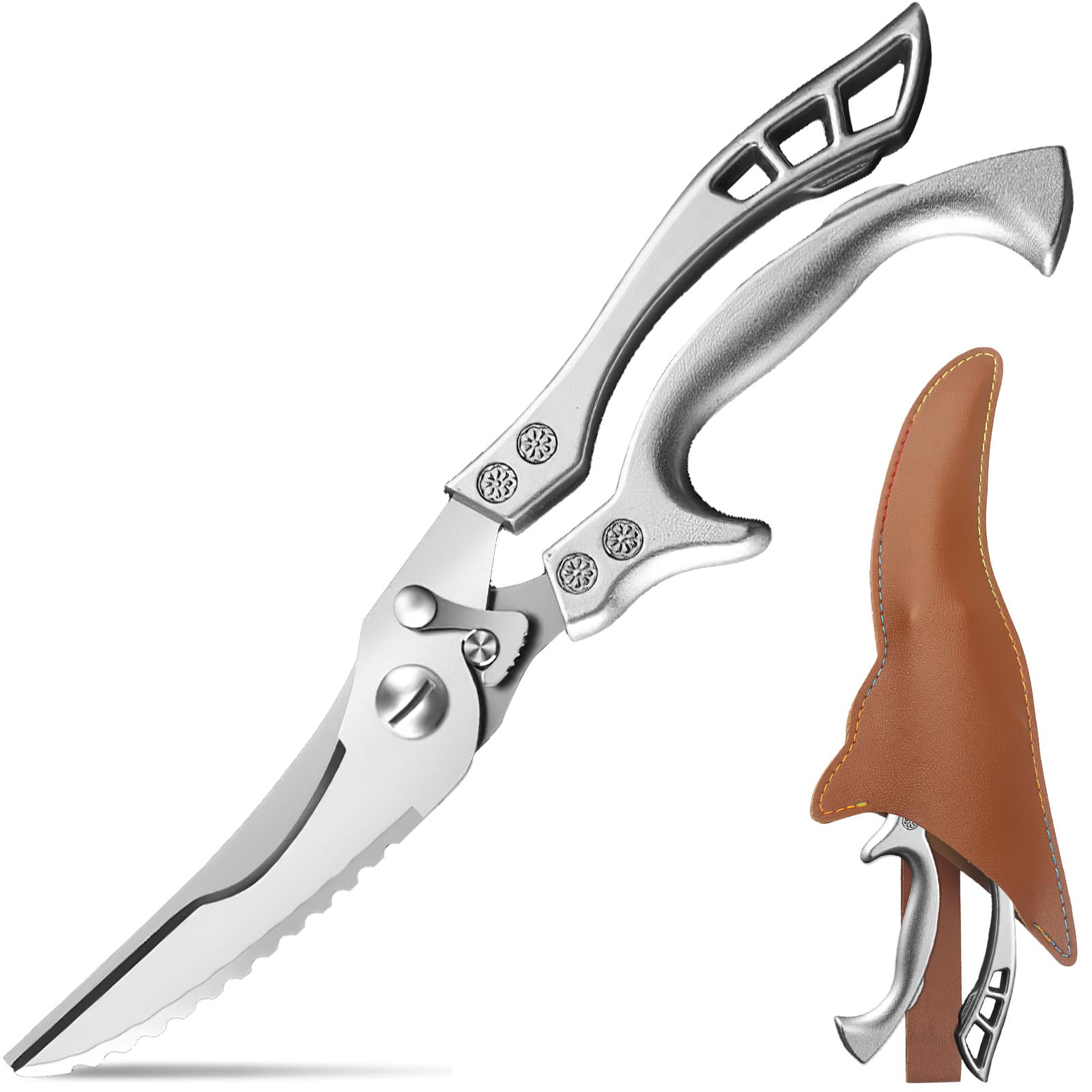 Zicolu tijeras para cocina multipropósito, herramientas versátiles.