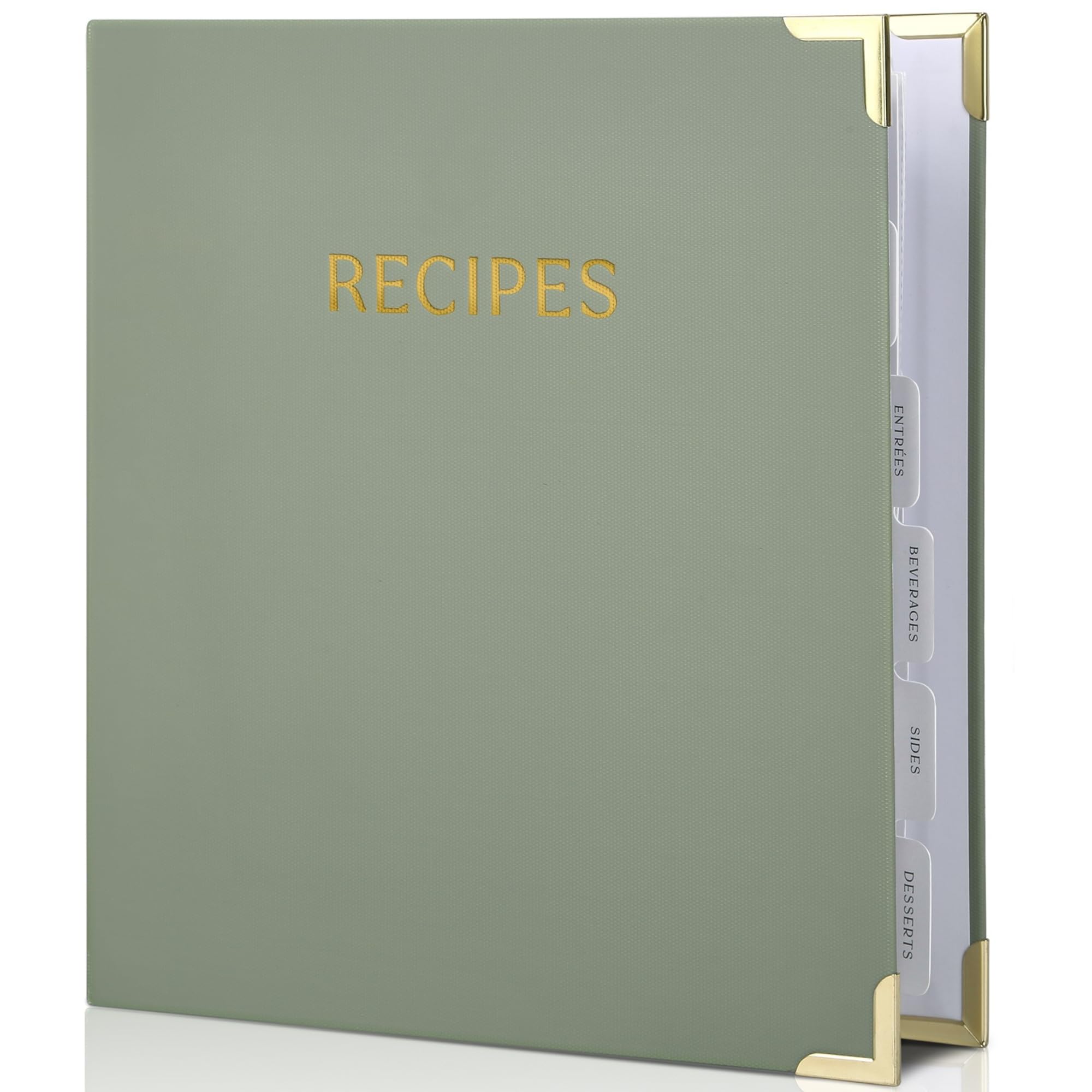 ZICOTO libro de recetas con cubierta impermeable protege tus recetas favoritas