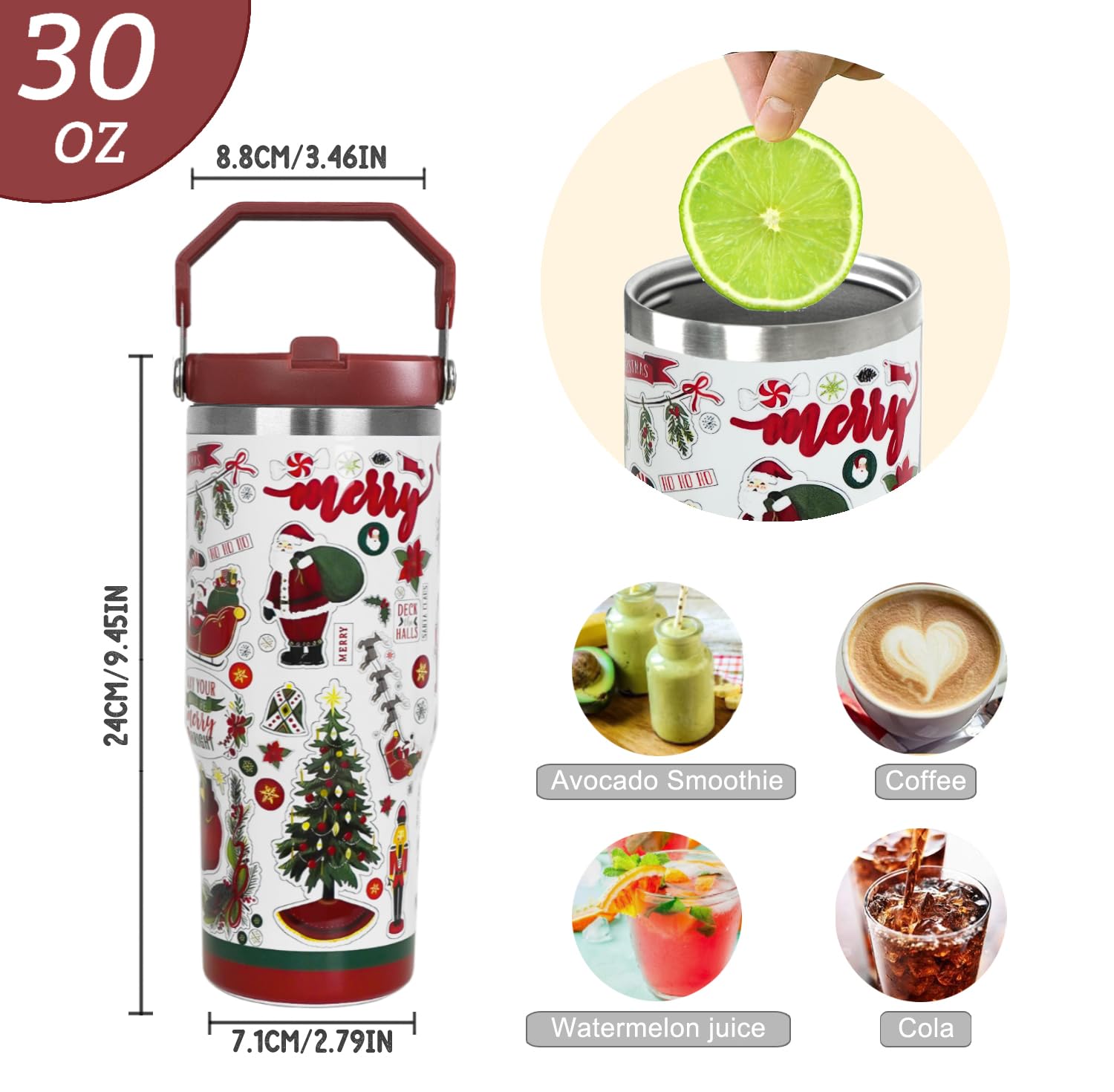 Vaso Zifmrtrwn con copos de nieve decorativos para la oficina.