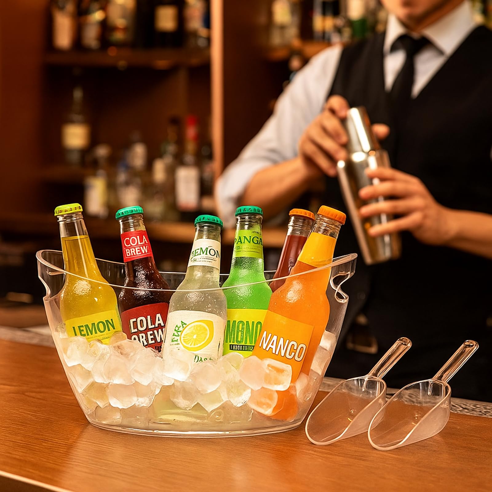 ZILAMGOO se puede usar como cubo de hielo o cubo de bebidas.