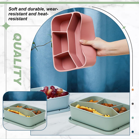 Ziliny Bento en verde oliva, colores vivos para picnic y comida diaria.